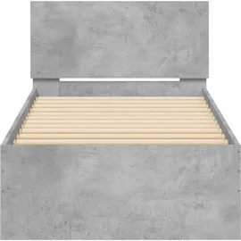 vidaXL Bettgestell 90 x 200 cm H2 Grau