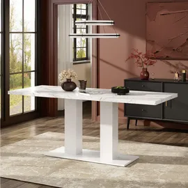 Okwish Ausziehtisch 70 x 75 x 180 cm weiß