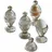 Loberon Eierbecher 4er Set Uvirel, Exquisites Design, Leicht Angeschliffen, Inklusive Deckel, Zeitloser Look, Tischaccessoires, Küchenutensilien, Glas, klar