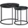 FineBuy Beistelltisch Schwarz Marmor 50 x 45 x 50 cm