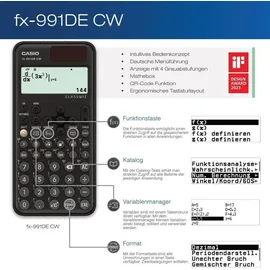 Casio FX-991DE CW Schwarz