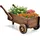 Costway Blumenwagen Holz Bollerwagen braun