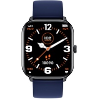ICE-Watch - ICE smart Black navy - Schwarze Smartwatch für Herren/Unisex mit Silikonarmband - 021410 (1,85")