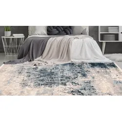 Teppich ARTE ESPINA "Palace 525", bunt (multi, blau), B:80cm H:13mm L:150cm, Polypropylen, Teppiche, Soft Touch, Vintage-Design, dezente Farben