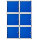 Proregal Cubic Schließfachwürfel 35x35x35cm Grau-Blau