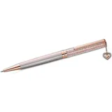 Swarovski Drehkugelschreiber Crystalline, (1-tlg), mit Swarovski® Kristallen rosa|silberfarben