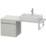 Duravit DuraStyle Waschtisch-Unterschrank DS532200707 50 x 47,8 cm, betongrau matt, für Konsole, 1 Auszug
