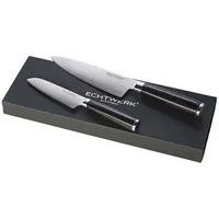 Echtwerk Damaszener Messer Set 2-tlg. Schwarz