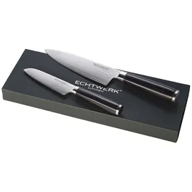 Echtwerk Damaszener Messer Set 2-tlg. Schwarz