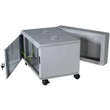 EFB-Elektronik EFB 691612VGR.60 19" Wandgehäuse 12HE, schwenkend, 2-teilig, RAL7035, Tiefe 600 mm