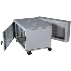 EFB-Elektronik EFB 691612VGR.60 19" Wandgehäuse 12HE, schwenkend, 2-teilig, RAL7035, Tiefe 600 mm