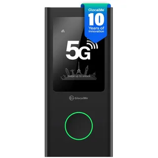 GlocalMe Numen Air mobiler WLAN Router 5G, Keine SIM-Karte nötig, 5G LTE Hotspot mit 1GB globalem Start-Datenpaket, Abdeckung von über 200 Ländern, 5400 mAh, Tragbares WLAN für Unterwegs ohne vertrag