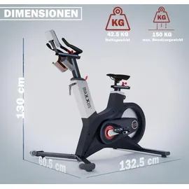 Maxxus Speedbike SX 3 - Verstellbar, Magnetbremse, 32 Stufen, bis 150kg, LCD-Display, Bluetooth, Flaschenhalter - Indoor Cycling, Heimtrainer Fahrrad, Hometrainer, Ergometer, Bike Trainer, Fitnessbike