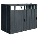 Home Deluxe Cubo für 2 Tonnen 80 x 80 x 122 cm anthrazit