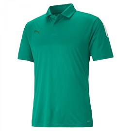 Puma Herren Teamliga Sideline Polo Shirt, Grün, M