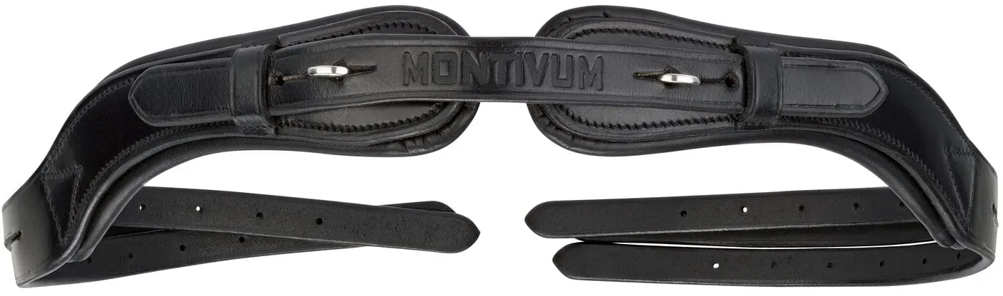 MONTIVUM Genickstück mit Brücke schwarz WB