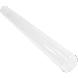 Lemodo Glasröhre für Pelletfackel hitzebeständig bis 600°C 100 cm Weiß