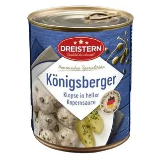 Dreistern Fertiggericht Königsberger Klopse, 800g