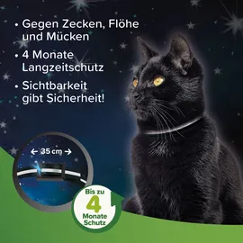beaphar Zecken- und Flohschutz Halsband für Katzen reflektierend 35 cm