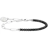 Thomas Sabo Charm-Armband »mit Charmista Coin Silber, A2131-148-11-L19V«, mit Achat, silberfarben