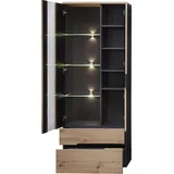 Innostyle Vitrine Vesio , holzfarben , Maße (cm): B: 75 H: 197 T: 38.0