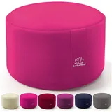 Body & Mind Meditationskissen Rundes Meditationskissen – Yogakissen & Bodensitz für Achtsamkeit rosa