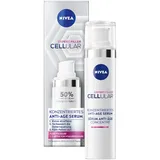 NIVEA Konzentriertes Anti-Age Serum, Anti Falten Serum mit Hyaluron- und Folsäure, konzentriertes Hyaluron Serum für jünger aussehende Haut, Cellular Expert Filler (40 ml)
