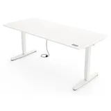 Yaasa Schreibtisch 200 x 80 cm Weiß