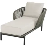 Hartman Arezzo Liegestuhl 70 x 163 x 93 cm schwarz/grün
