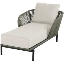 Hartman Arezzo Liegestuhl 70 x 163 x 93 cm schwarz/grün