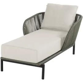 Hartman Arezzo Liegestuhl 70 x 163 x 93 cm schwarz/grün