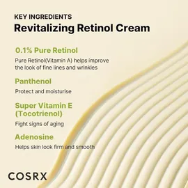 Cosrx The Retinol 0,1 Creme Anti-Aging-Creme 20 ml