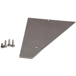 Wandanschluss Seitenblendenset pressblank (2 Blenden/4 Schrauben)