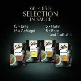 Sheba Mini Filets Geflügel Variation in Sauce 60 x 85 g