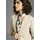 LAURA SCOTT Nickituch LAURA SCOTT, Damen, schwarz (creme, schwarz), Web, Polyester, bedruckt, geblümt, gemustert, Modetücher, mit großem Milfleur Muster