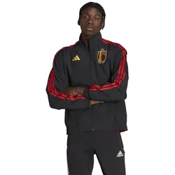 adidas Trainingsjacke Belgium Anthem (Wendejacke, Stehkragen) schwarz/rot Herren