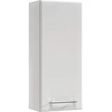 Saphir Hängeschrank SAPHIR "Quickset 376 Wand-Badschrank mit 1 Tür und 2 Einlegeböden", weiß, B:30cm H:70cm T:20cm, Holzwerkstoff, Schränke, Hängeschrank, Badezimmer-Hängeschrank, 30 cm breit, inkl. Türdämpfer, Weiß Hochglanz