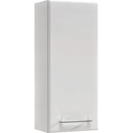 Saphir Hängeschrank SAPHIR "Quickset 376 Wand-Badschrank mit 1 Tür und 2 Einlegeböden", weiß, B:30cm H:70cm T:20cm, Holzwerkstoff, Schränke, Hängeschrank, Badezimmer-Hängeschrank, 30 cm breit, inkl. Türdämpfer, Weiß Hochglanz
