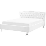 Beliani Bett 140 x 200 cm Weiß