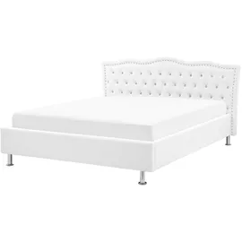 Beliani Bett 140 x 200 cm Weiß