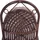 MCW Schaukelstuhl MCW-C40, Schwingsessel Rattansessel, braun ~ Auflage creme