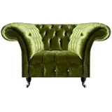 aea Luxuriöse Möbel Wohnzimmer Design Sessel Polstermöbel Textil Sitz Chesterfield