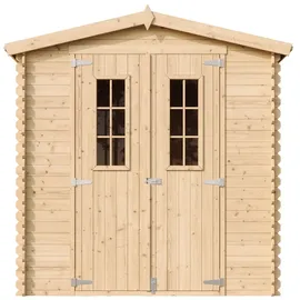 TIMBELA Gartenhaus 2 x 2,06 m Beige