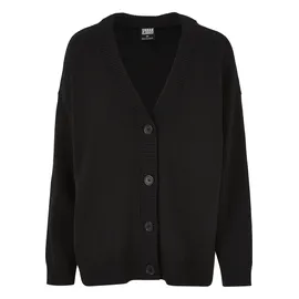 URBAN CLASSICS Strickjacke Urban Classics Schwarz S