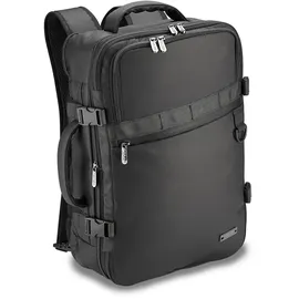 PEDEA NB-Rucksack 15,6 Zoll "Clutch" + Logitech M190 Maus Notebook-Rucksack mit Reisefach, schwarz