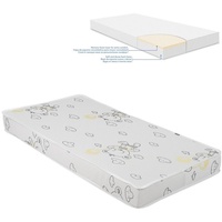 KIKKABOO Babybett-Matratze Memory Comfort, 120 x 60 x 12 cm Bindungsveredelung grau
