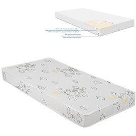 KIKKABOO Babybett-Matratze Memory Comfort, 120 x 60 x 12 cm Bindungsveredelung grau