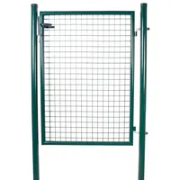 Attas Gartentor Gartentor Gartentür Hoftor Gartenpforte verzinkt & pulverbeschichtet grün 100 cm x 125 cm