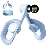 Kegel Beckenbodentrainer für Frauen mit Zähler, innerer Oberschenkelmuskel-Master-Übungsgeräte, Beinstärker, Workout-Trainingsgerät für den Heimgebrauch (blau)