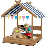 Outsunny Sandkasten Tannenholz